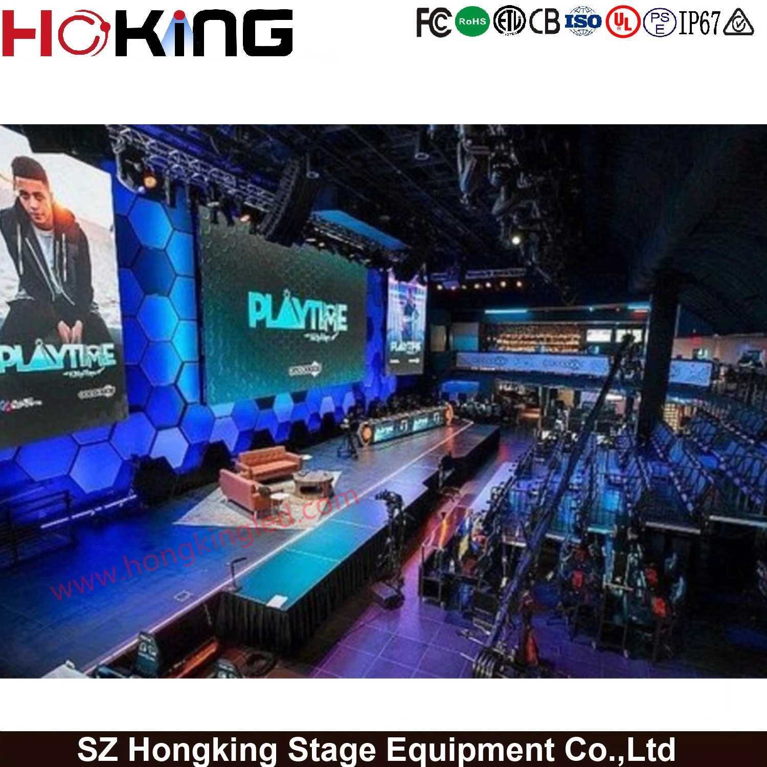 Indoor Advertising Entertainment Venues High quality/High cost performance  P5 LED Display