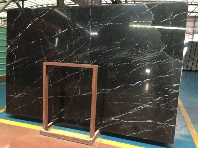 Black New Nero Marquina Marble Slab for Flooring /Walling