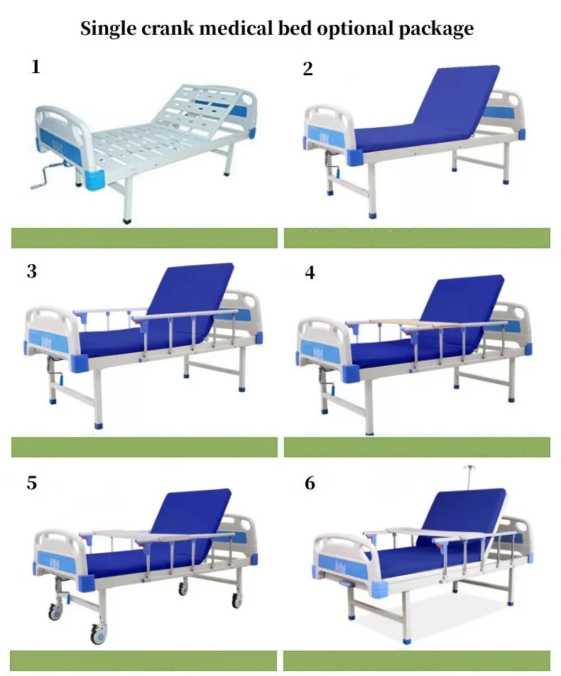 Pacientes com AVC reabilitação do Hospital General Ward Paciente Metal cabeceira de cama cama de hospital