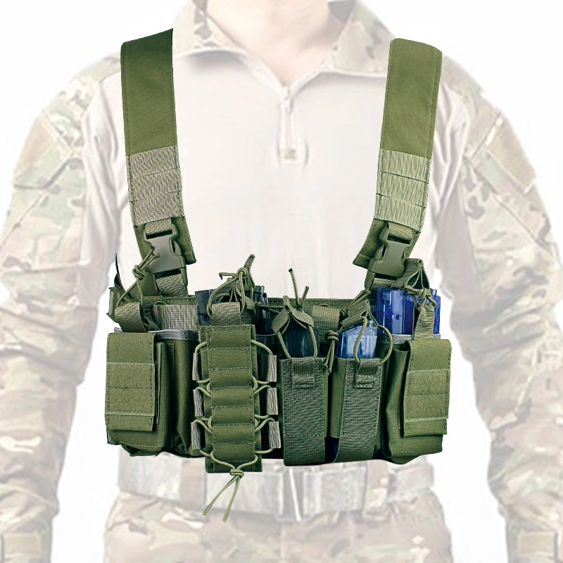 Molle Chest Rig Vest Combat EDC Pouch Medical Kit Tool Holster Tactical Vest