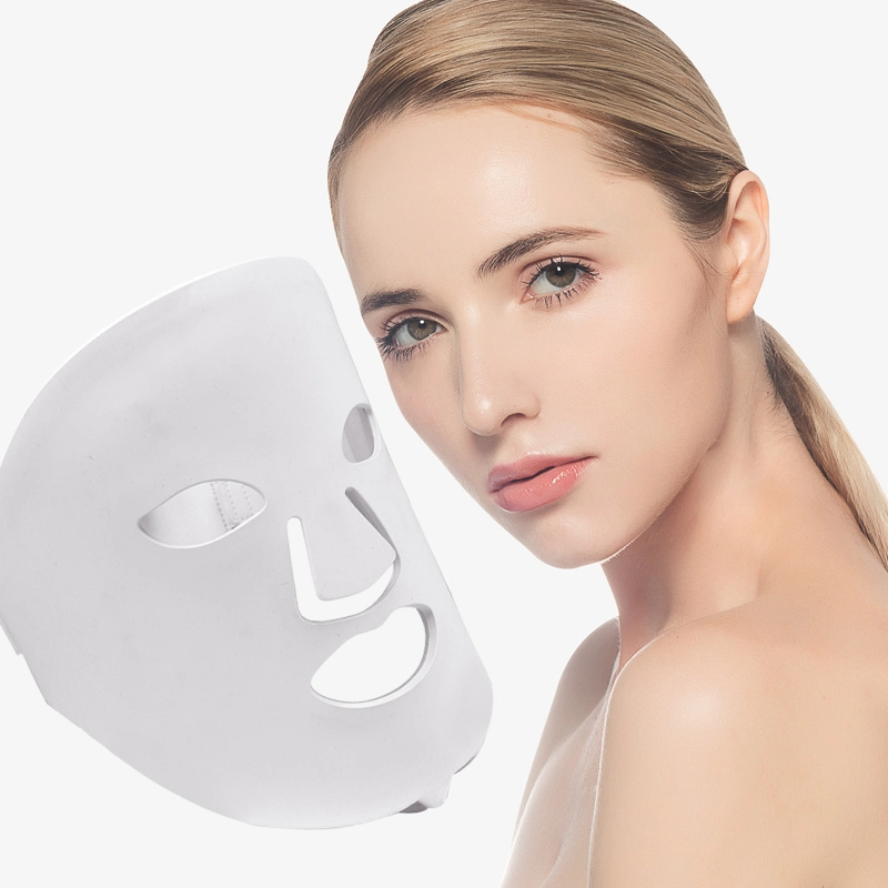 OEM/ODM anti-âge Beauty face SPA proche infrarouge 7 coloré sans fil Masques faciaux à LED en silicone pour luminothérapie