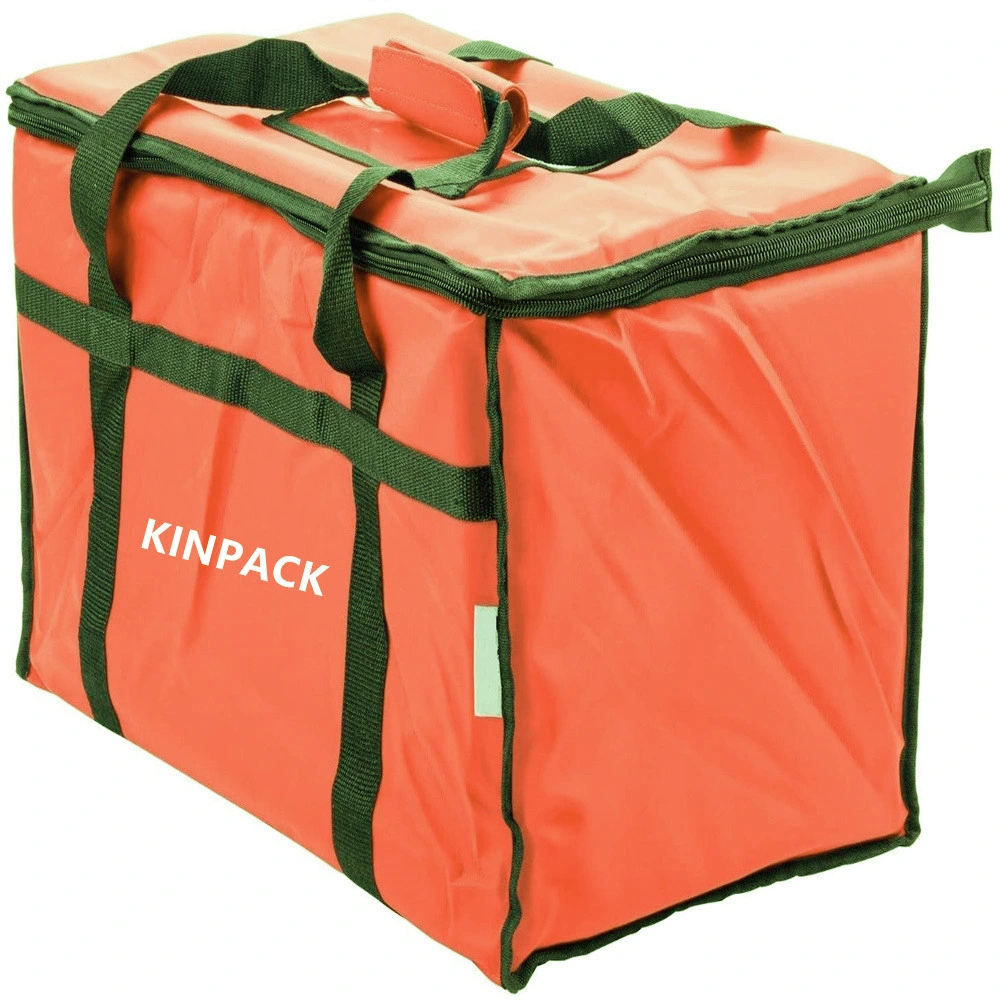 Orange Color Logo Customize Cooler Bag Heat Insulated Food Delivery Box