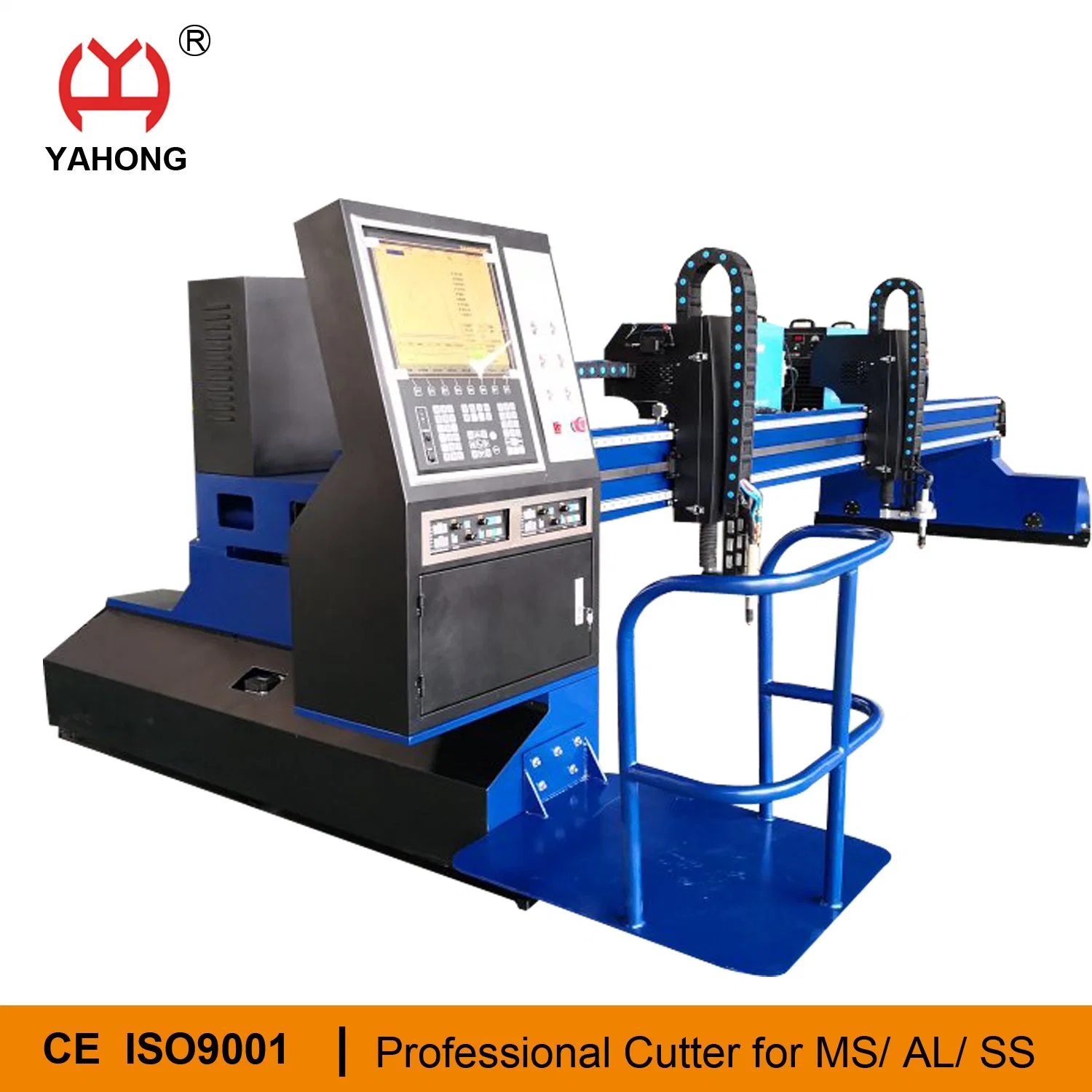 Máquina de corte de plasma CNC para trabalhos pesados da gantry para metal com Corte com oxigênio e corte com plasma