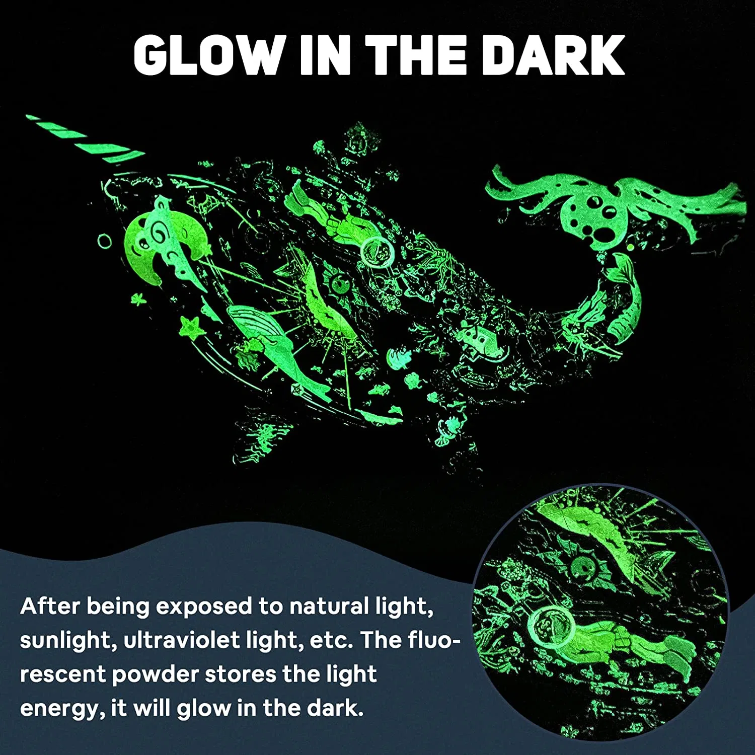 OEM Custom Children Toys Glow in The Dark Floor Jigsaw Puzzle for Kids