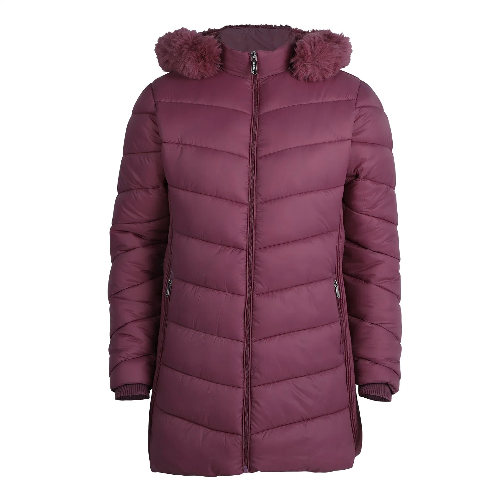 Women&prime; S Ultralight Fake Down Jacket Parka Long Winter Outdoor Coat