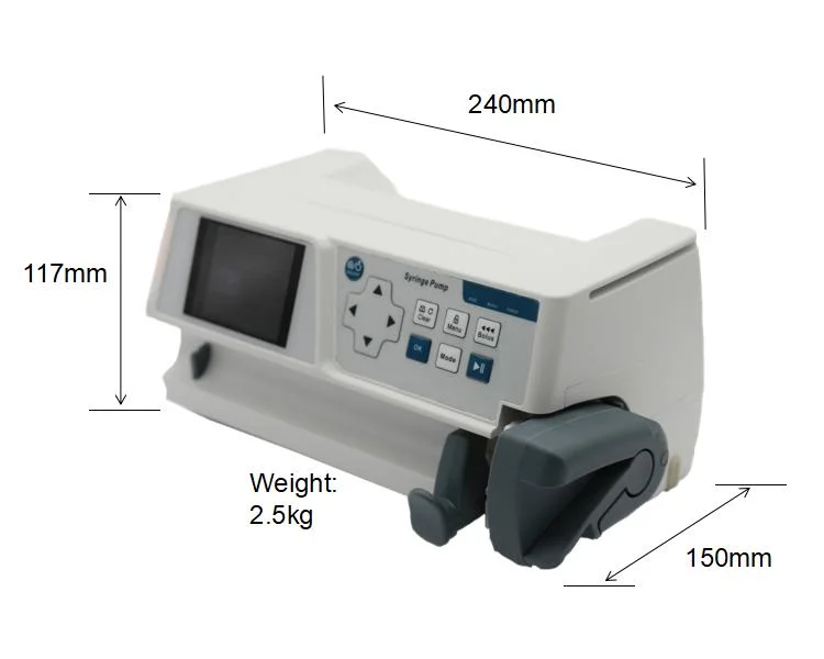 CE Certified Single Channel Infusion Syringe Pump Stackable Electric Portable Syringe Pump