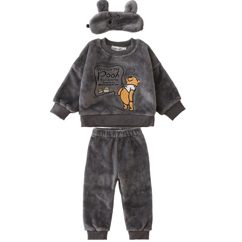 Niñas niños pijama personalizado niños Dressubg trajes de noche para niños