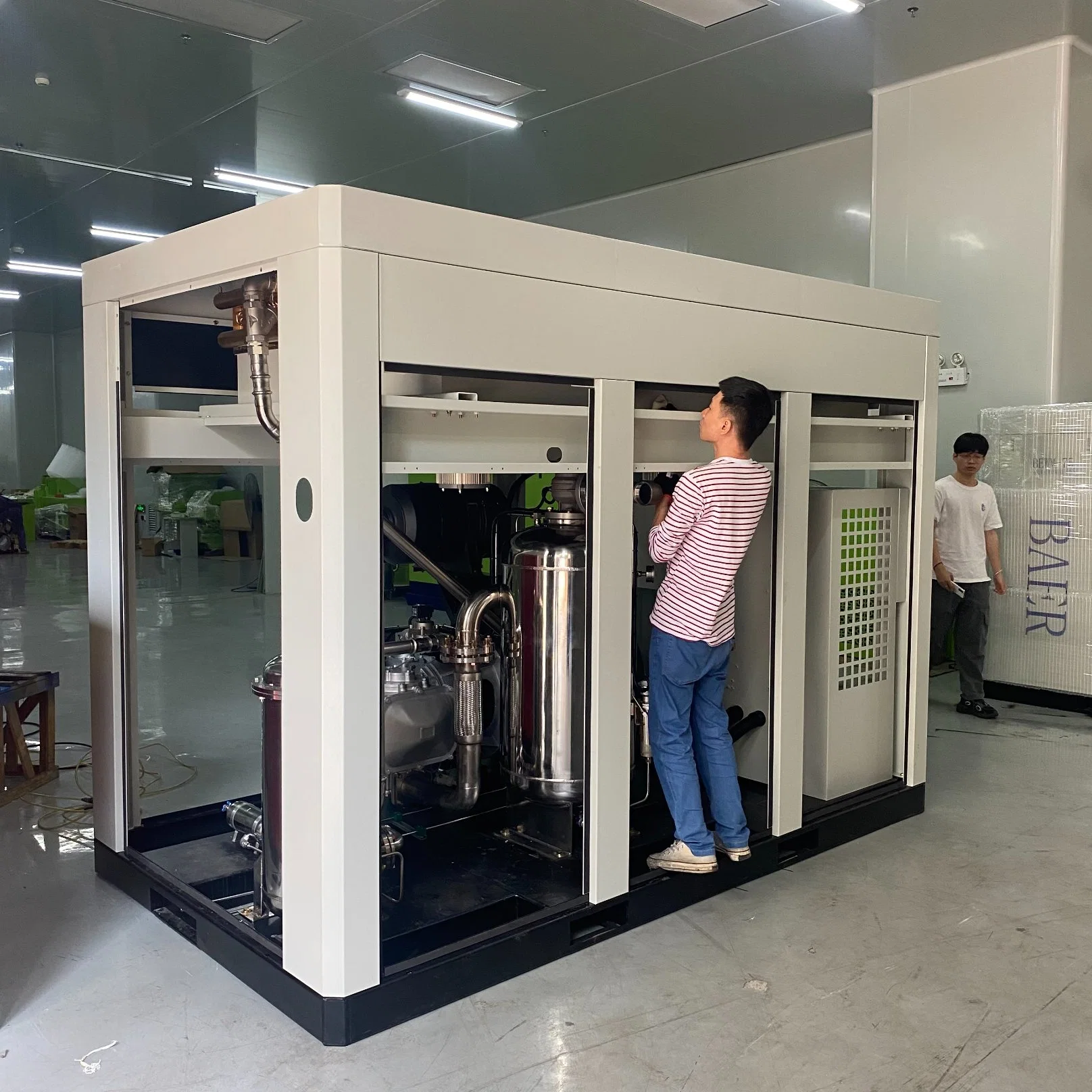 220kw China Industrial Equipment Electric Rotary Silent Oil Free Air Compressor