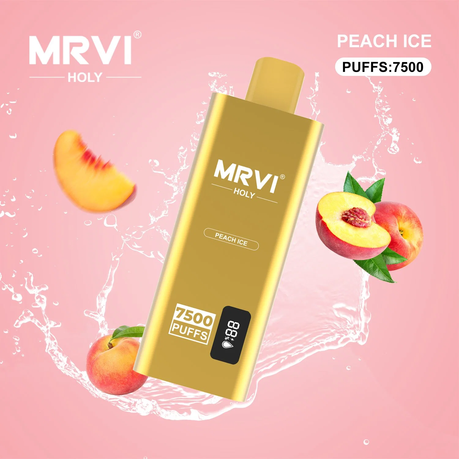 Original Factory Wholesale/Supplier Mrvi Holy 7500 Puffs Disposable/Chargeable Pod vape LED Screen Display Vape Pen