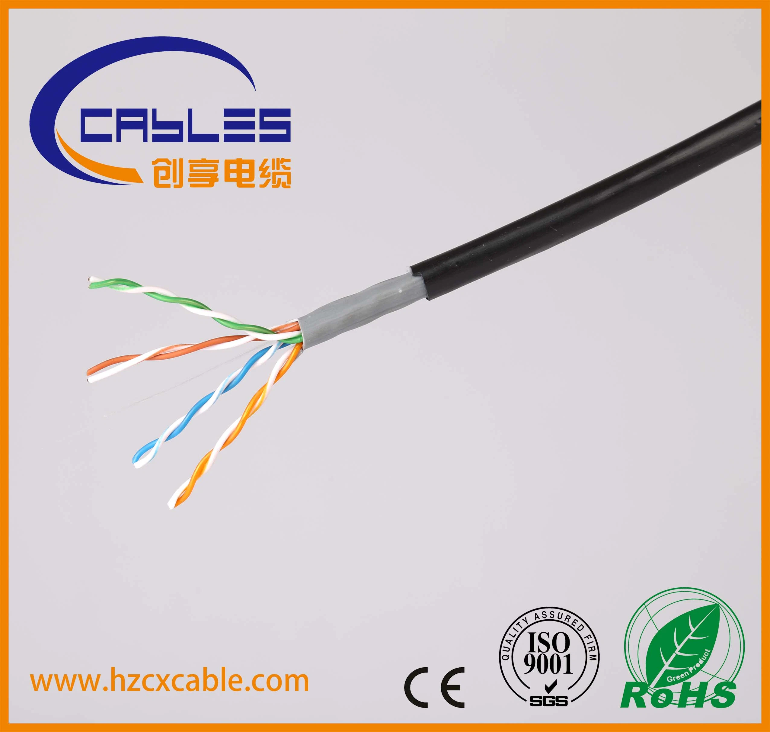 Network Cable/LAN Cable Outdoor UTP Cat5e Cable 24AWG, Copper Wire Data Cable Communication Cable Network Products PVC/LSZH