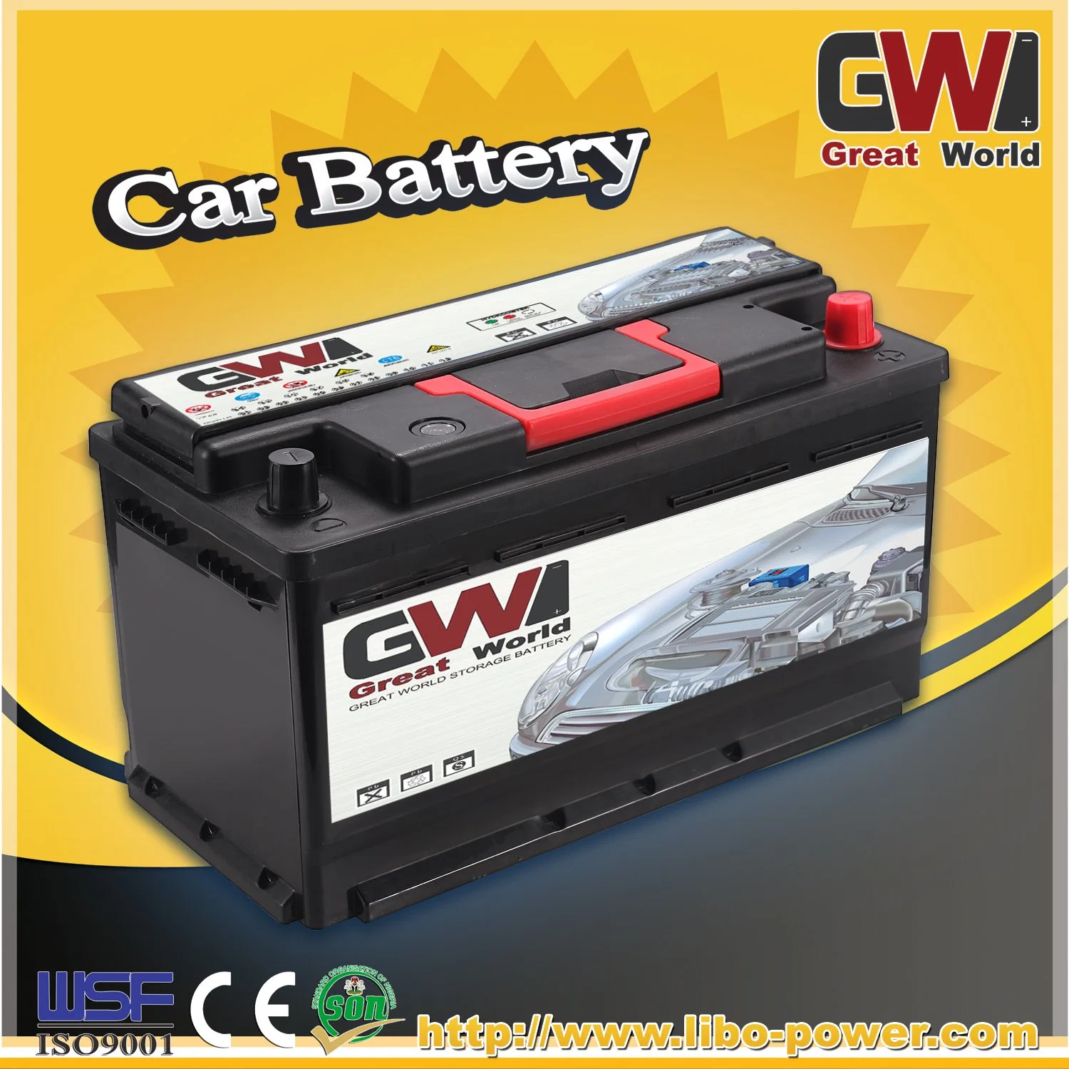 Mf Rechargeable Lead Calcium 100ah King Power Suit for Africa Market Auto Battery