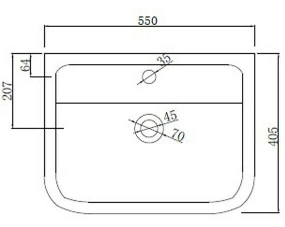 Casa de banho dissipador de bacia hidrográfica único orifício Tap Semi Pedestal penduradas na parede branca moderna Curved