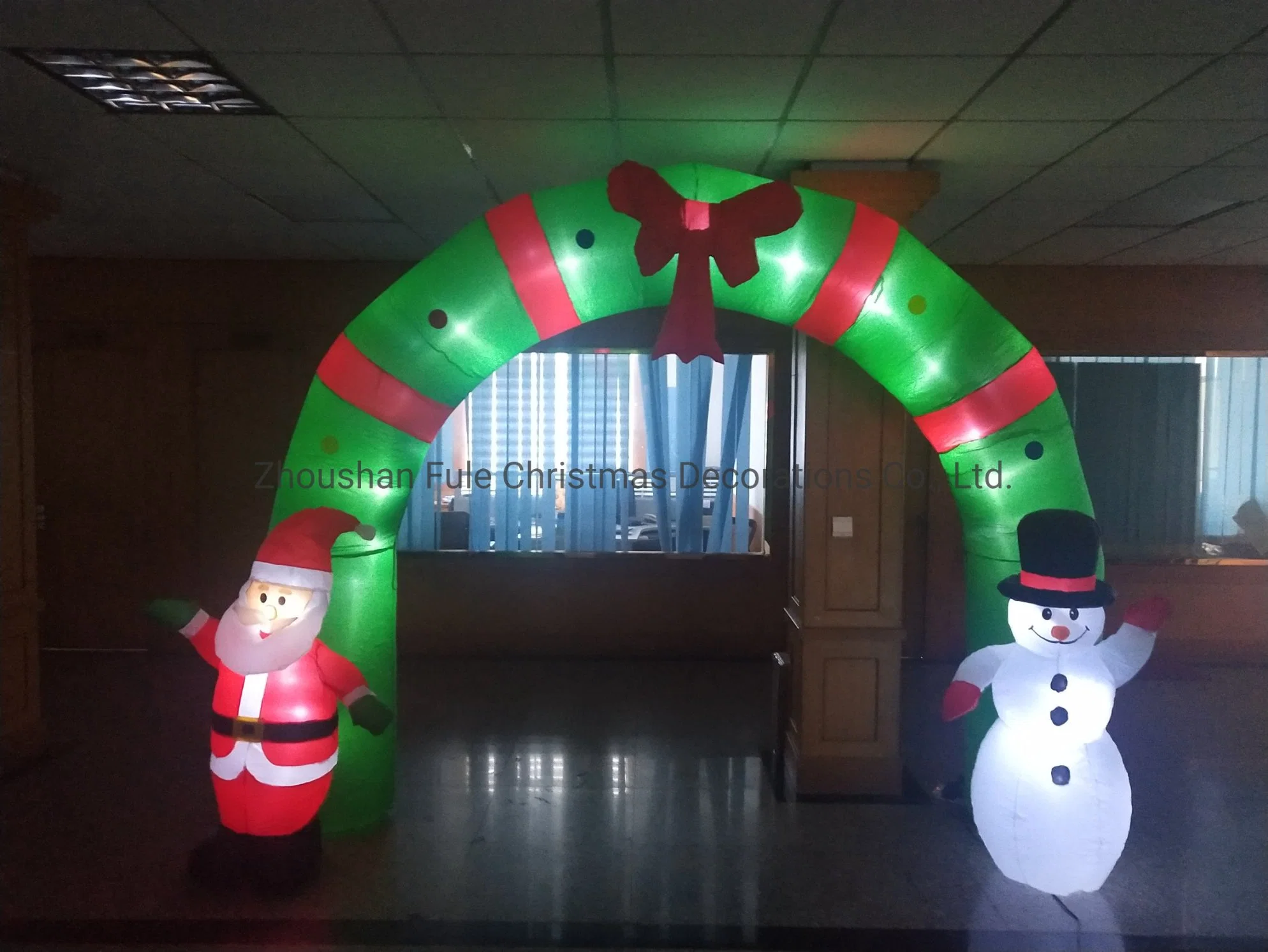 Arco inflable gigante de Navidad para decoración del hogar.