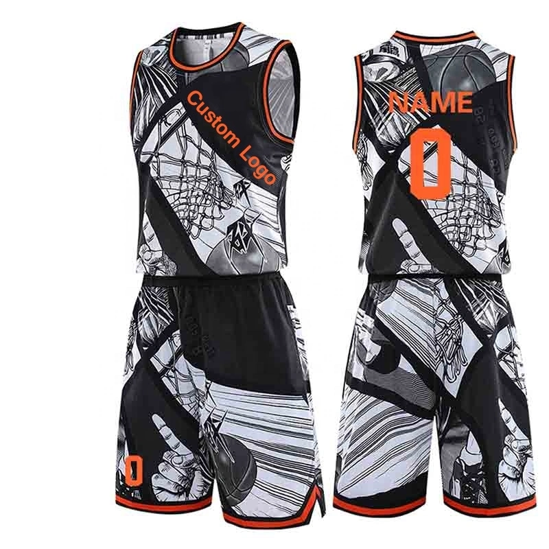 Custom Patterned Basketball Shirt OEM Full Sublimated Basketball Wear