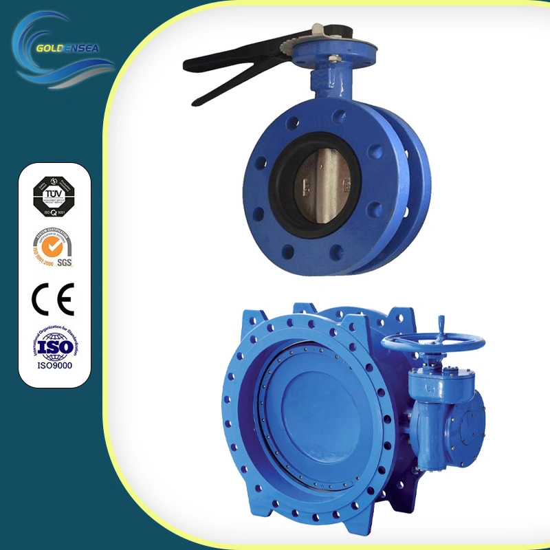 China Supplier Pneumatic Actuated Casting Iron EPDM Sealed Butterfly Valve ISO5211 Butterfly Valve