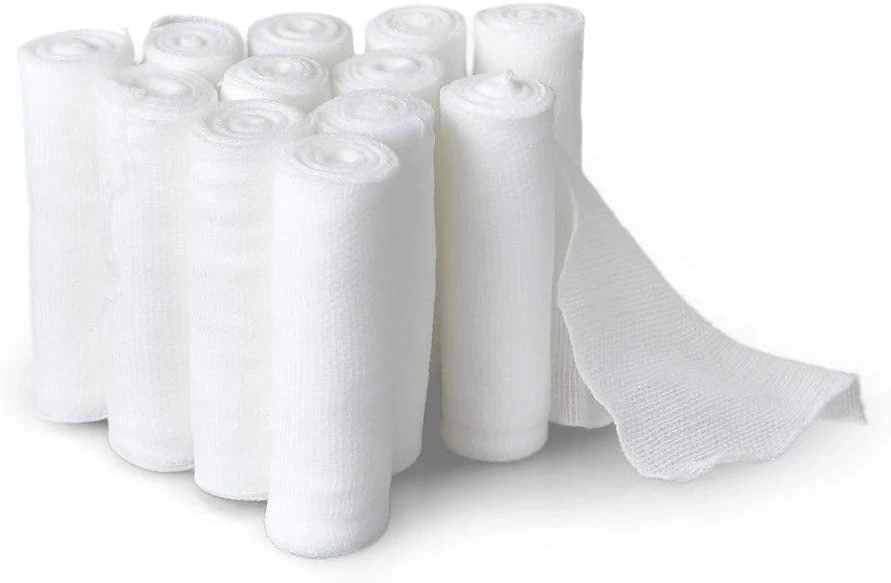 Bandage de gaze de coton stretch médicale pour les soins des plaies