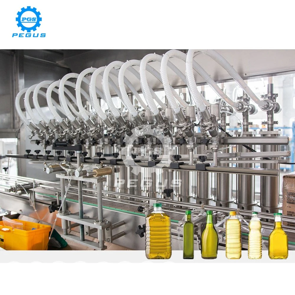 Álcool automático lado Sanitizer máquina de enchimento de líquido de vinagre de licor negro para a indústria química com equipamento de rotulação de nivelamento