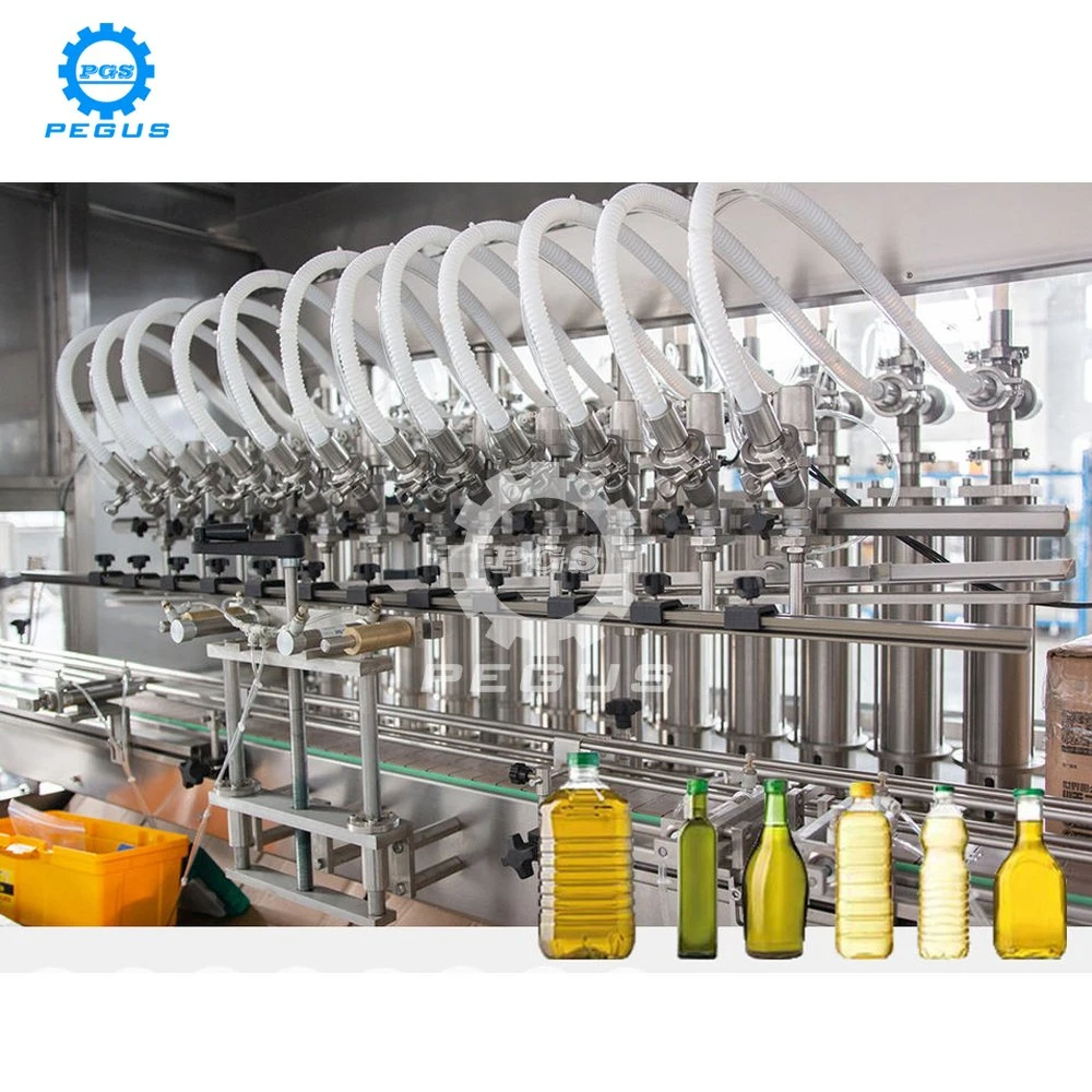 Licor de Desinfección automática de la mano de vinagre de alcohol Líquido Máquina de llenado para la industria química con equipos de etiquetado de nivelación