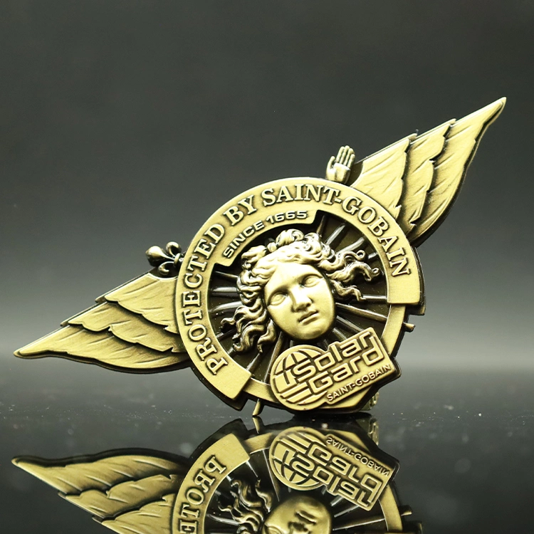 Catholique promotion Metal Art Craft souvenir collier porte-clés chaîne porte-clés Pendentif en forme d'insigne de pièce Emblem Chrisitian Gift