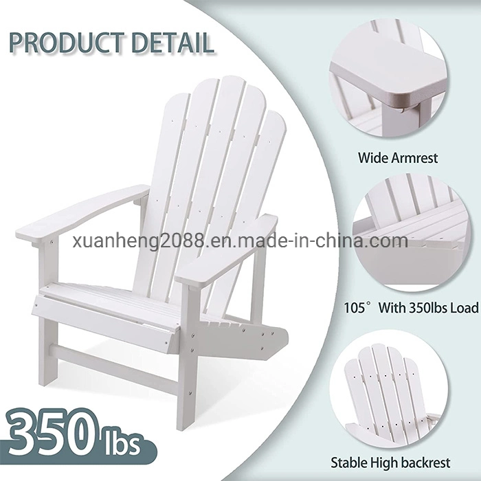 Patio Mobiliário de exterior Lazer Cadeira Adirondack para piscina ou praia