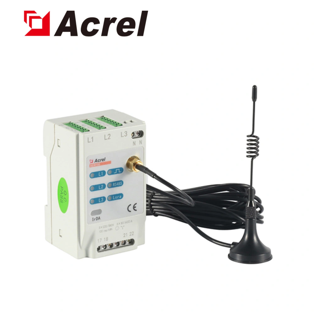 Acrel Aew100-D36 Three Phase Four Wire DIN Rail Wireless Internet of Things Iot Energy Meter with Lora 470MHz