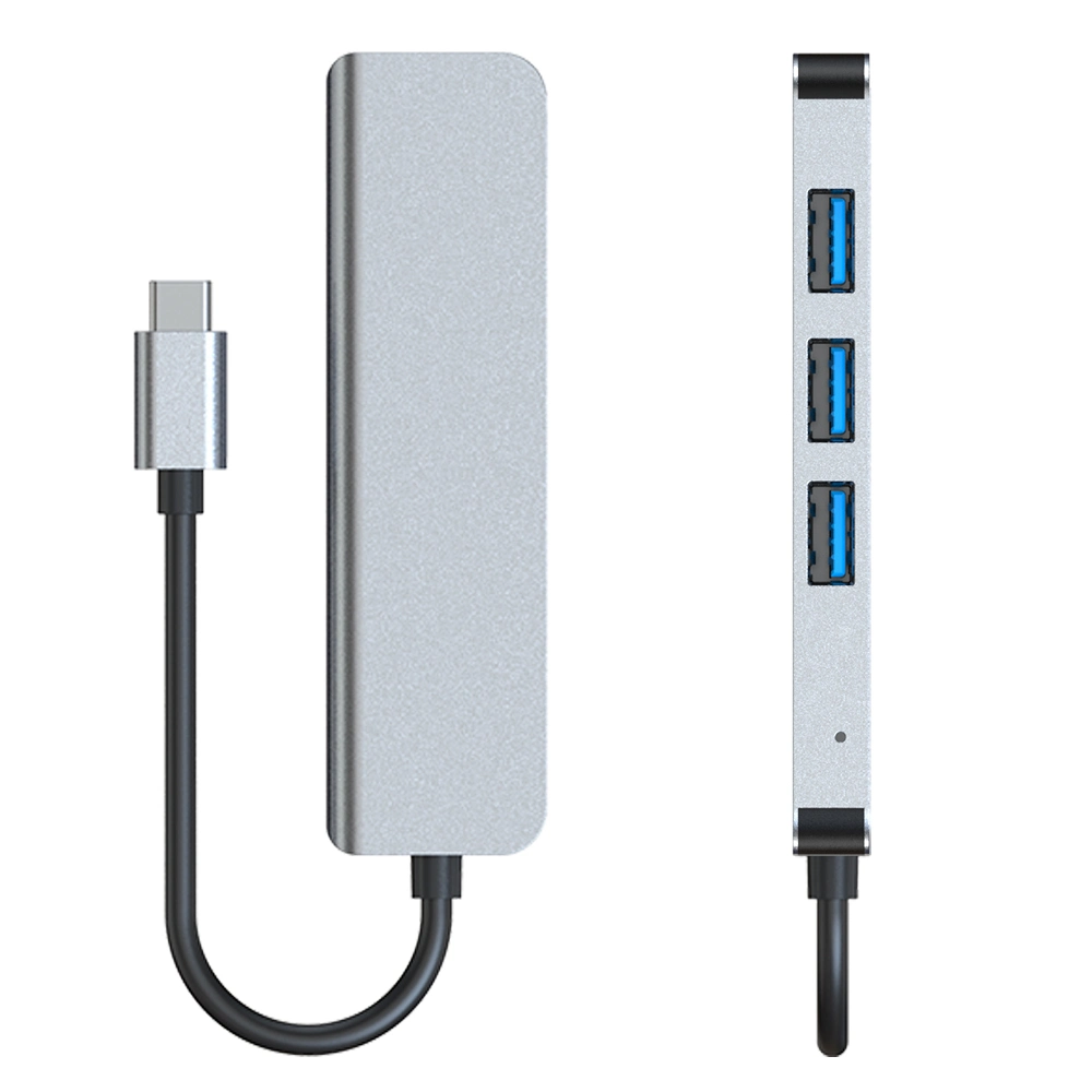 4-Zoll-Hub 1 Multiport Typ C USB3,0 USB C Hub-Adapter für Laptop und Telefon