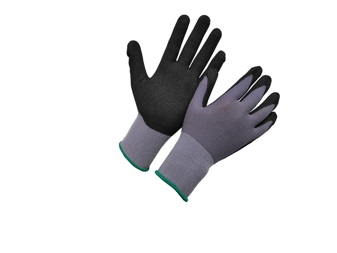 15 Gauge Nylon Spandex Super Grip Foam Nitrile Coated Work Gloves