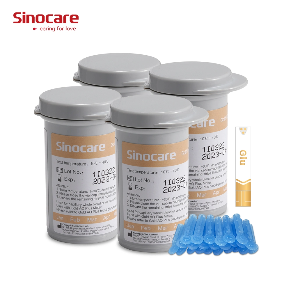 Sinocare Medidor de glucosa en sangre nueva llegada Hogar Inteligente portátil glucómetro digital electrónica Medidor de glucosa en sangre azúcar Precio Medidor Monitor