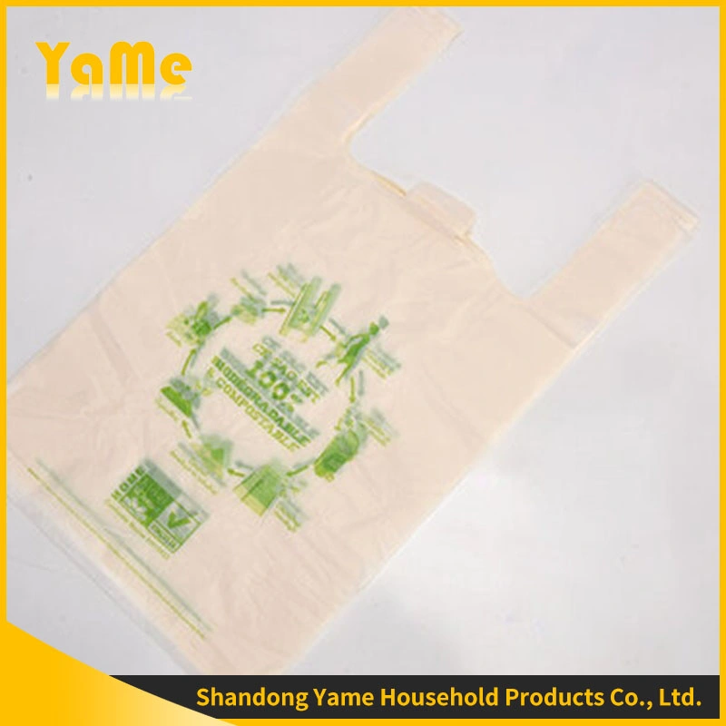 Custom Printed Heavy Eco-Friendly 100% Biodegradable Plastic Garbage Bag Compostable Cornstarch Trash Plastic Roll Bag