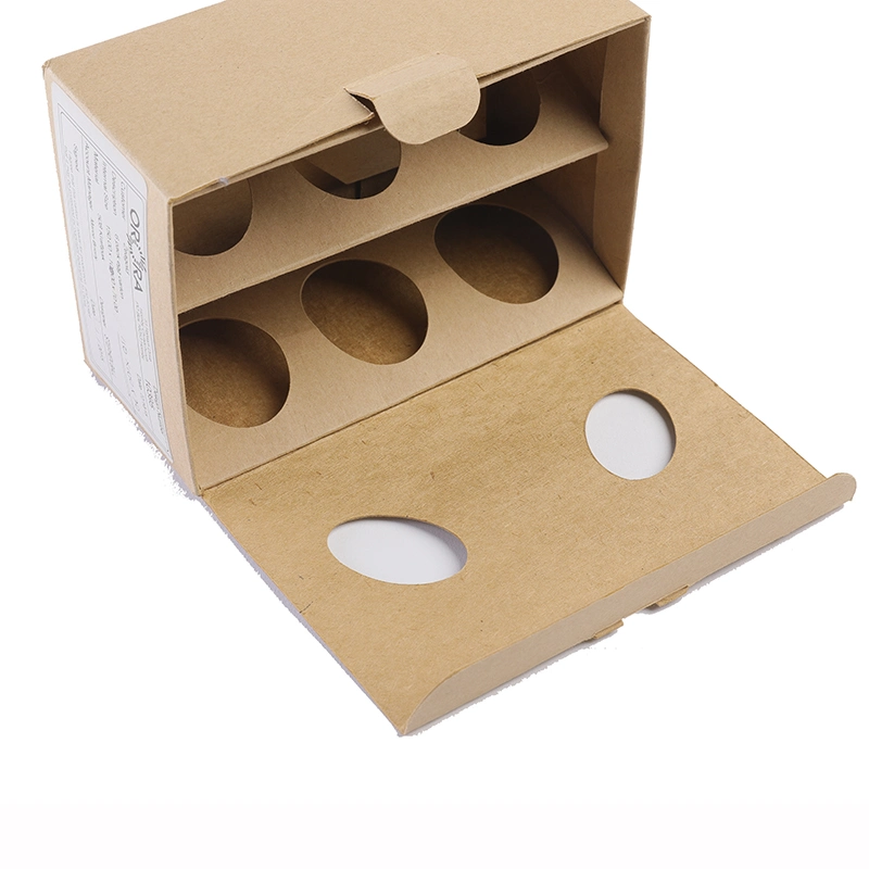 Eco-Friendly Brown Kraft Paper Packaging Box for Egg