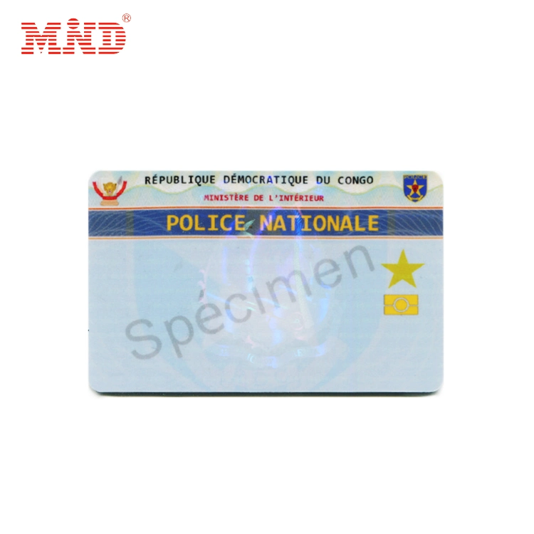 Carte d'ID d'hologramme Euope Hotstamping plastique miroir de la carte d'hologramme hologramme Business Card