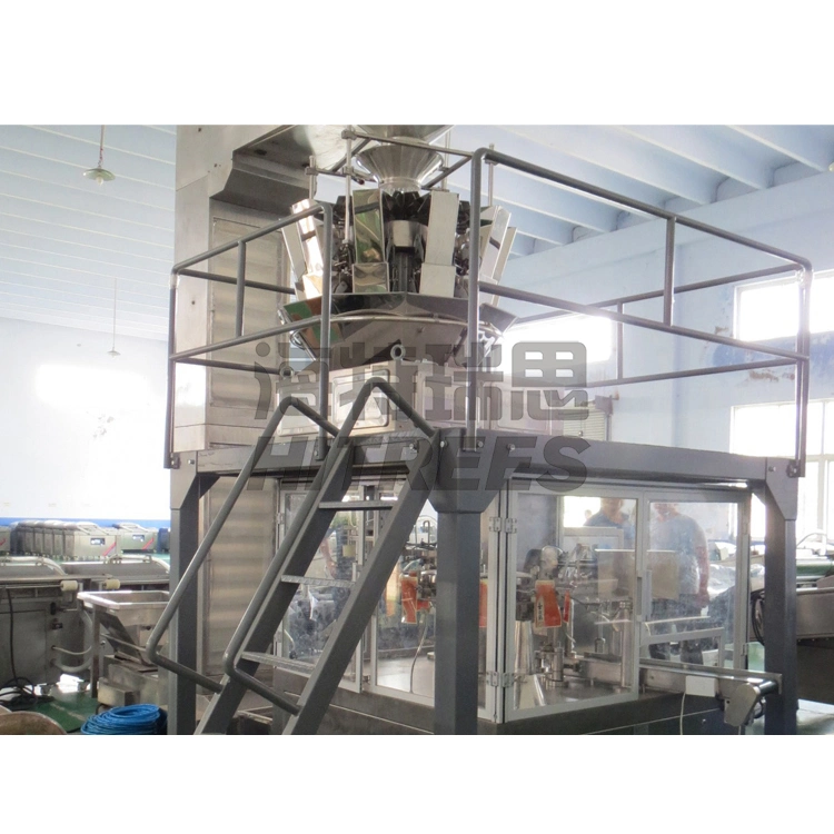 Fully Automatic Filling Food Packing Machine with Multihead Weigher for Patato Chips / Snack / Candy / Spaguetti