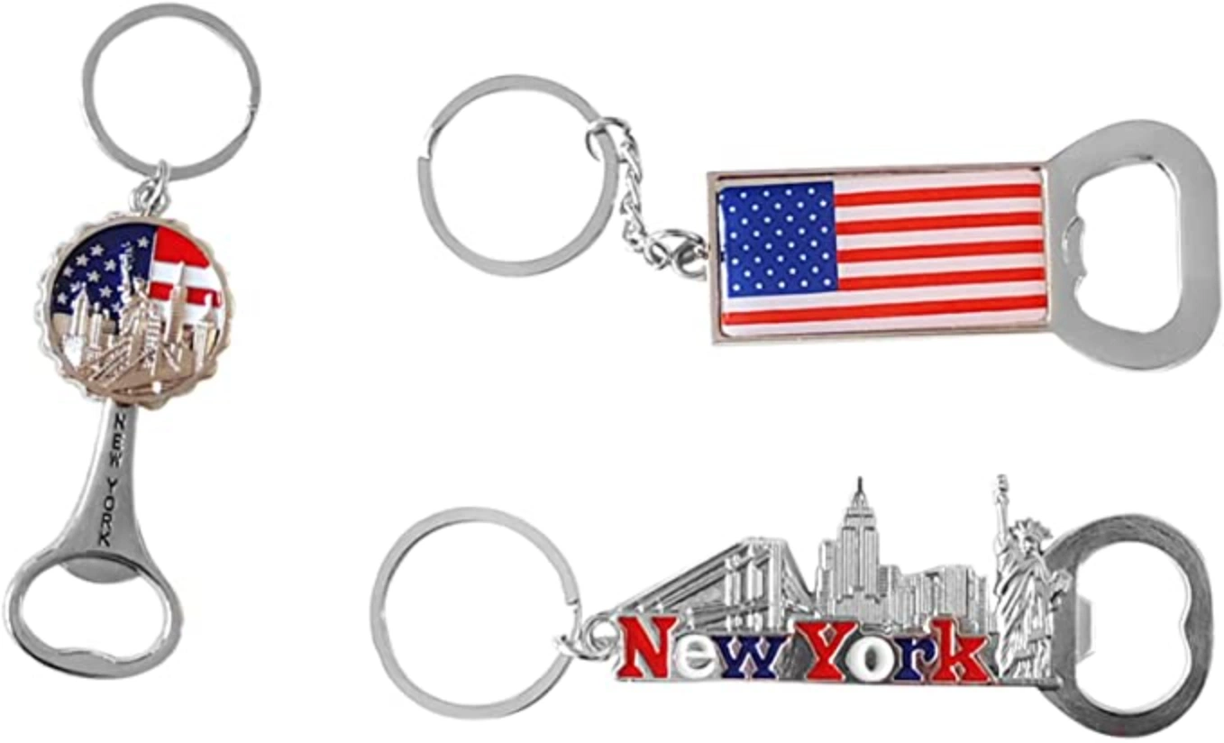 Wholesale/Supplier Promotion Gift Ny Landmark Enamel Colorful Printing Bottle Opener Landscape Keychain