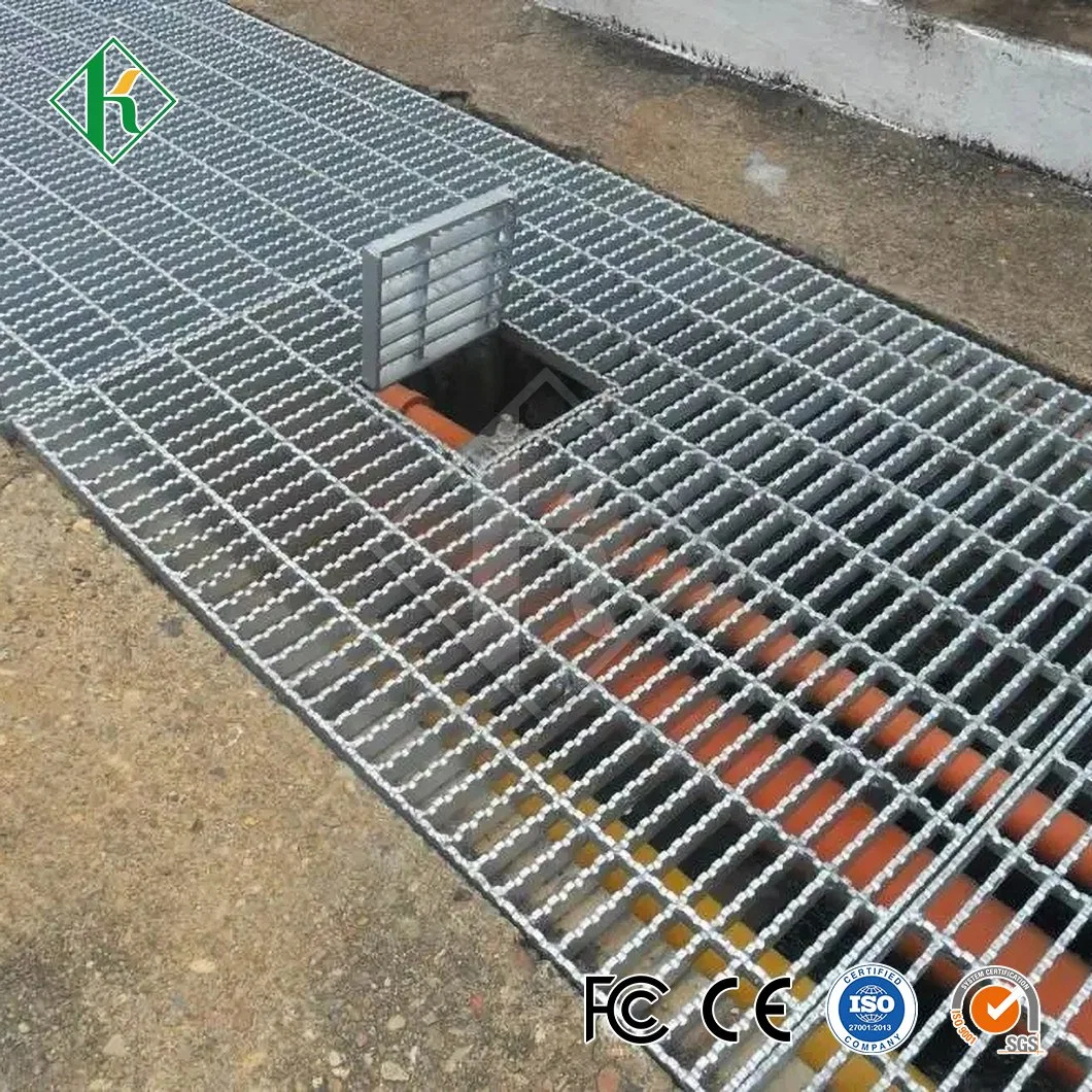 Kaiheng Industrial Metal Walkways Steel Grating Distributors Heavy Duty Trench Covers China Trench Drain Grate