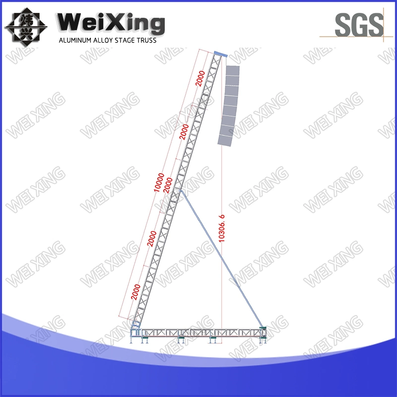 5X5X10m, Aluminum Concert Line Array Speaker Lighting Lift Stage Roof Truss for Structure and Hanging Layer Truss