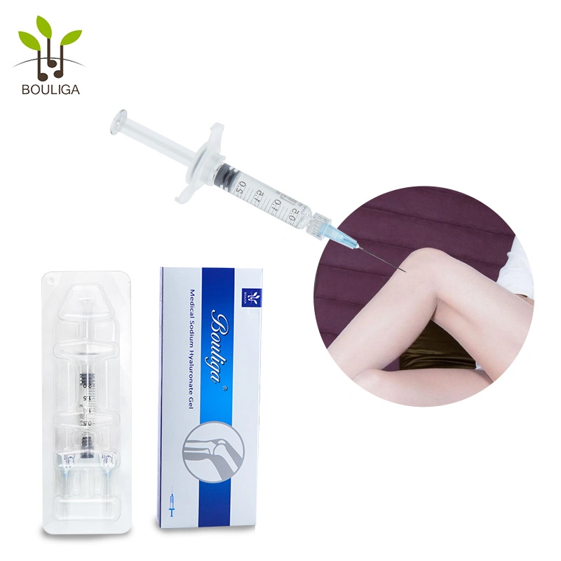 No Cross Linked Sodio Hyaluronate Fabricantes ha Hyaluronic Acid Gel Inyección de articulación de rodilla para la osteoartritis de rodilla