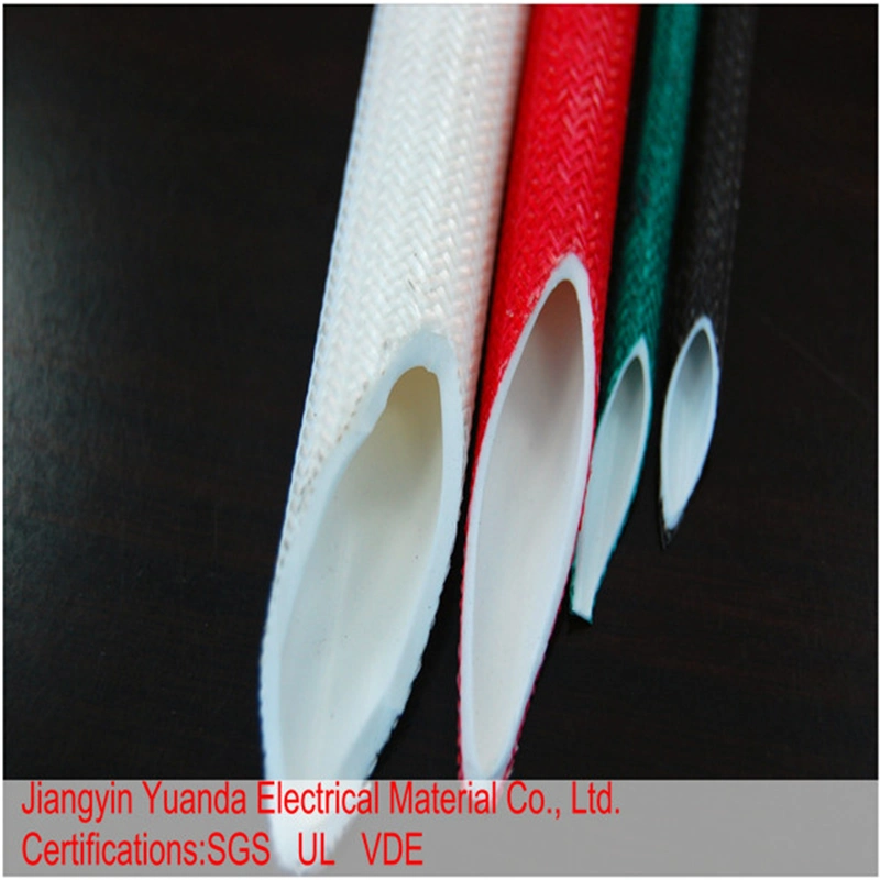 High Voltage Wire Jacket Silicone Insulation Fiberglass Tube