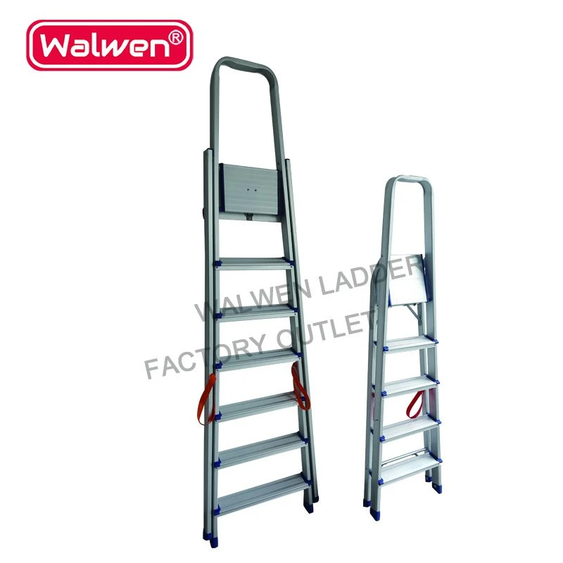 9 Steps Single-Side Aluminum Folding Household Step Ladder