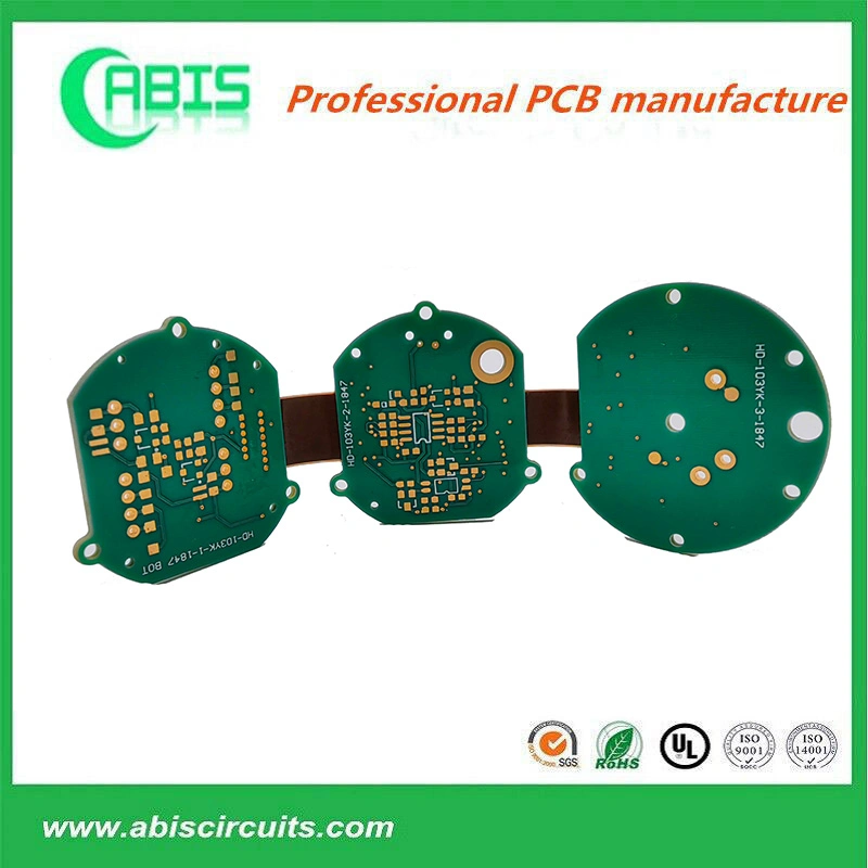 Abis 8 Layers Polymide Flexible OEM Multilayers Enig Rigid Flex PCB FPC