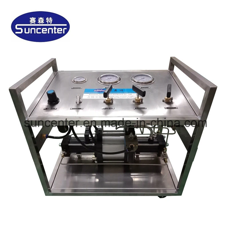 Suncenter Model: Dgs-Dgd60 480 Bar Output High Pressure Gas Booster Pump Test Unit