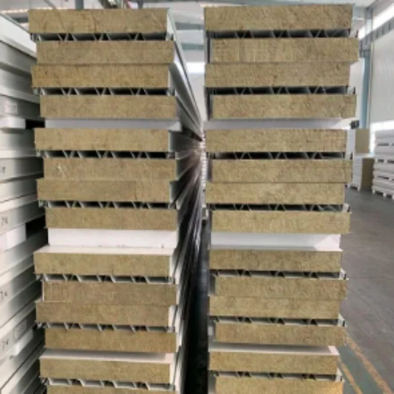 High Density Metal Surface Rockwool/Glasswool/Mineral Wool Sandwich Panel