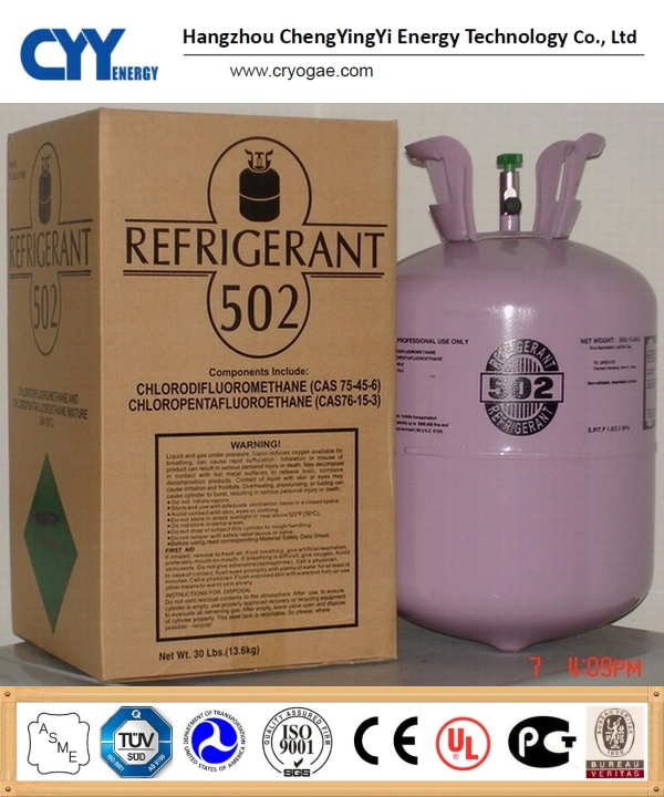 High Purity Mixed Refrigerant Gas of R502 (R134A, R404A, R410A, R422D, R507, R22, R12) Refrigerant Gas Wholesale/Supplier