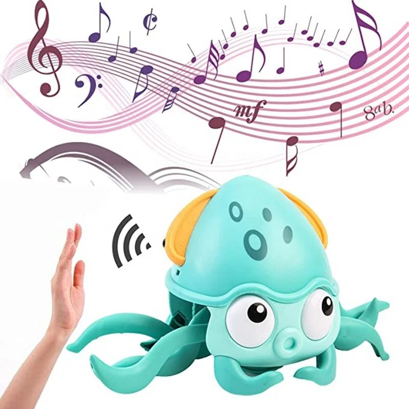 Toddler Interactive Learning Other Educational Toys Sensing Crawling Octopus Baby Toy with LED Light and Music Toys