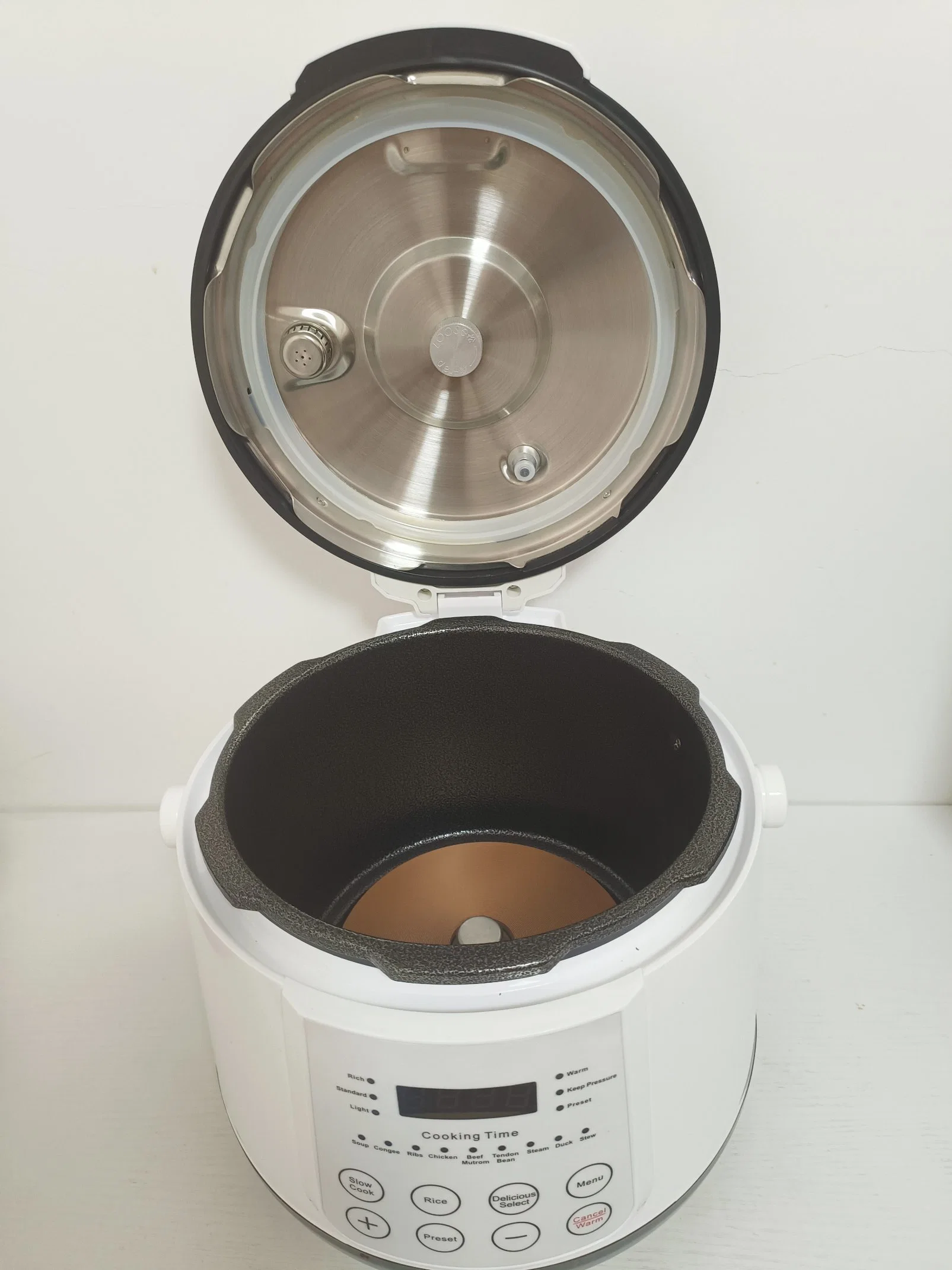 5L 6L acero inoxidable Cocina de arroz eléctrico de presión múltiple con Pantalla LED