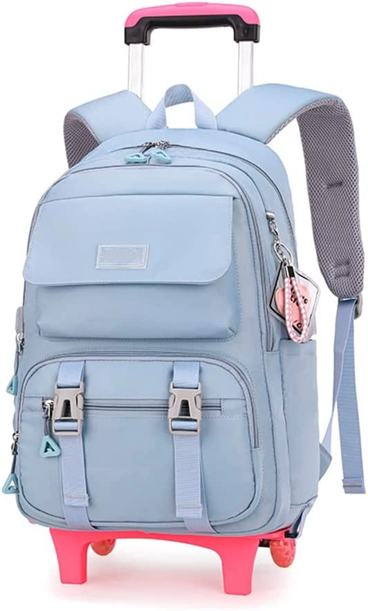 Elementary School Students Rolling Backpack Kids Wheeled Travel Bag
