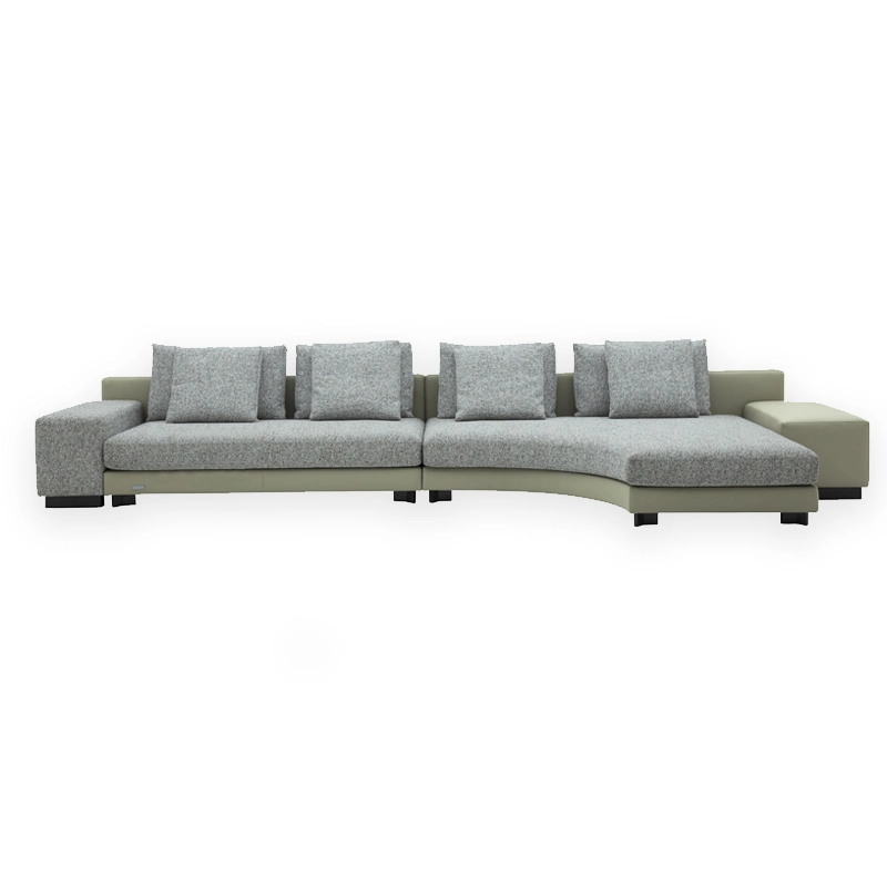 Modern Style L Shape Stoff Sofa Wohnzimmer Möbel Sofas Ecksofa des Hotels mit Einzelsitzstuhl