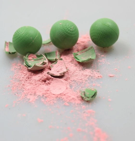 Hot Selling Multi-Color Powder Paintball Calcium Bentonite Shooting Pepper Paintball Balls