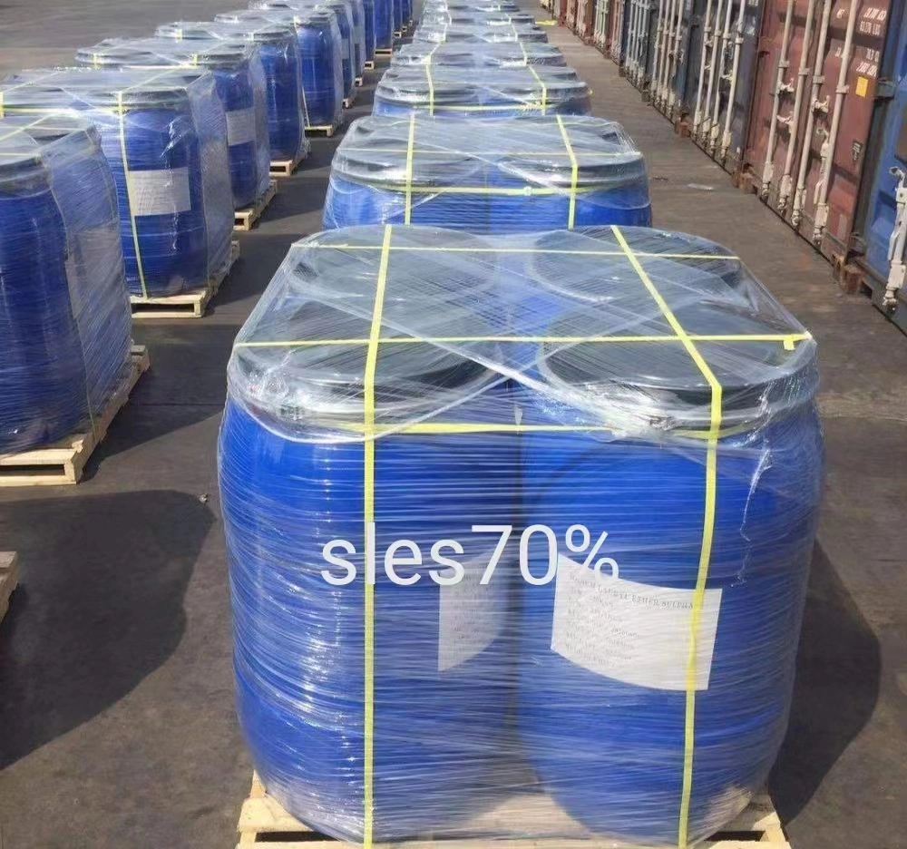 Поставка на заводе Sodium Lauryl Ether сульфат SLES70% CAS 68585-34-2