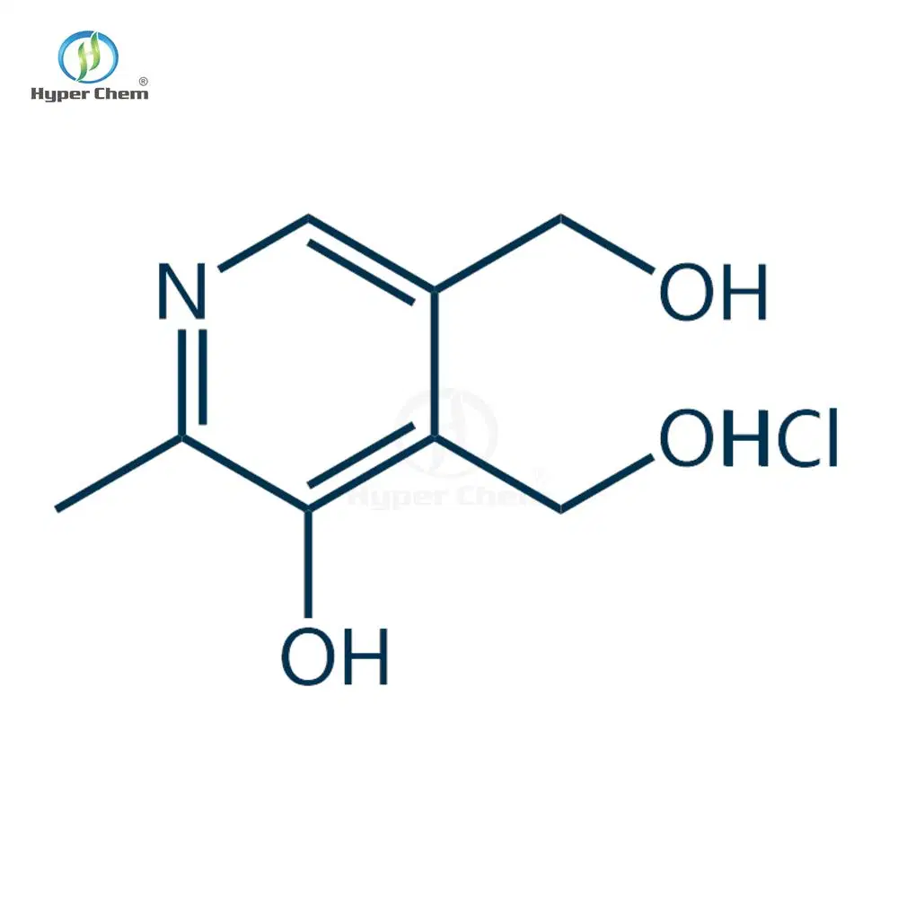 Fornecimento de fábrica API vitamina B6 (cloridrato de piridoxina) CAS 58-56-0