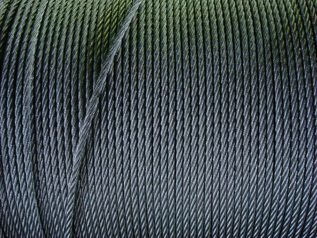 Ungalvanized Twisted 8X36ws+FC Steel Wire Rope 24mm